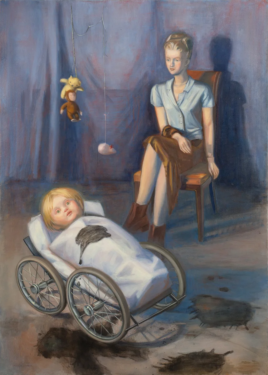 They are only stains 2011 Oil on linen 48 x 36 in