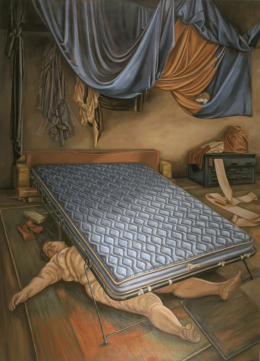 The bedroom 2000 Oil on canvas 52 x 48 in