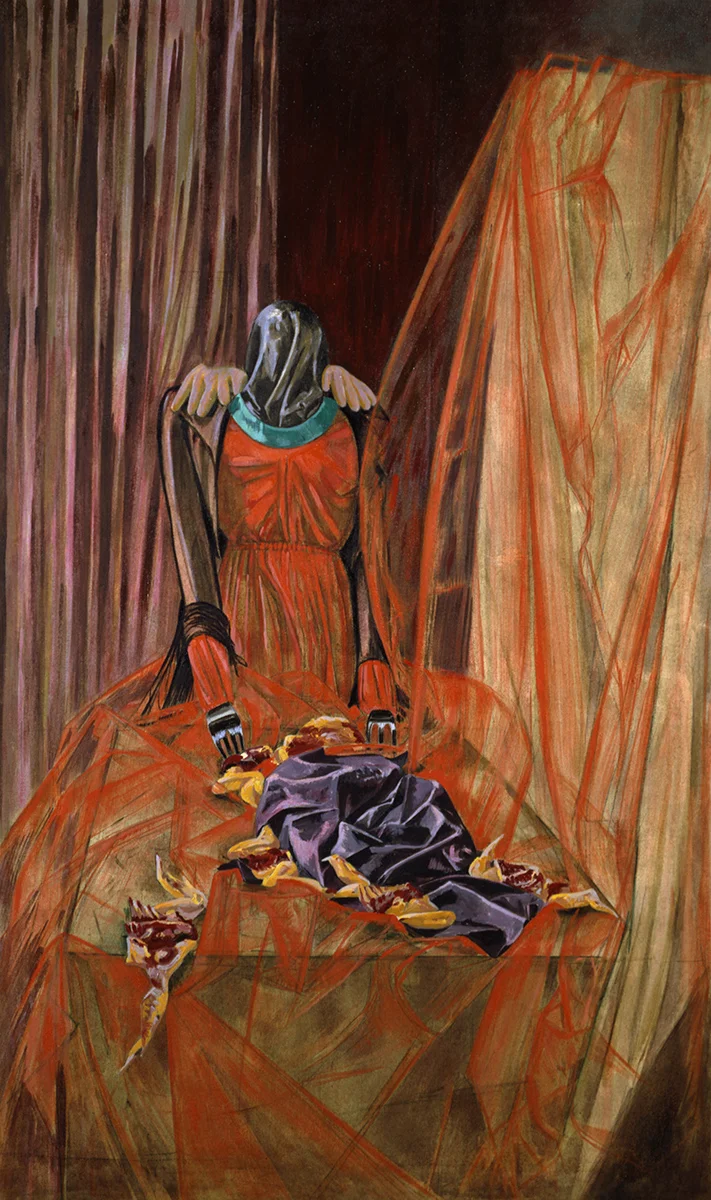 Cannibal’s love 1994 Oil on linen 64 x 39 in