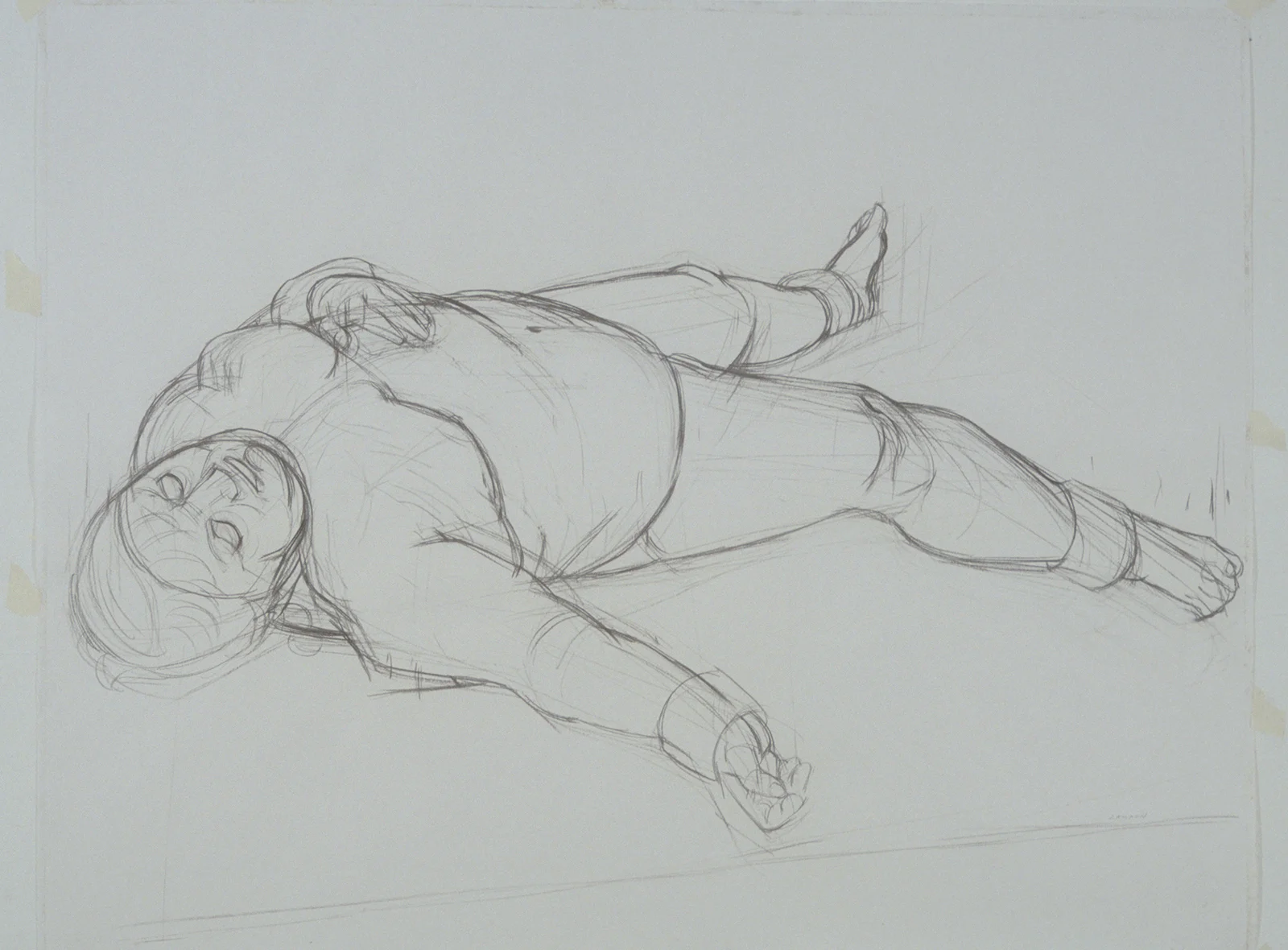 Study for Santa Claus 1998 Charcoal on paper 38 x 24 inches (Approx)