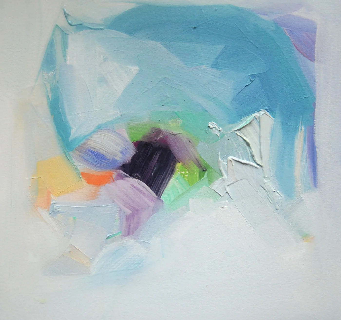 "Ladybird" 30" x 30" Oil on Paper