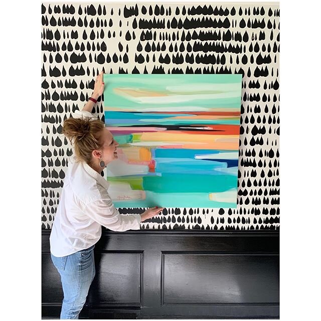Remember the OG show &ldquo;Trading Spaces?&rdquo; Team Laurie here. I like to play trading spaces with art at my house. It&rsquo;s amazing how moving the right piece to the right spot can make both the art and the space around it shine ☀️🙌🏻. It&rs