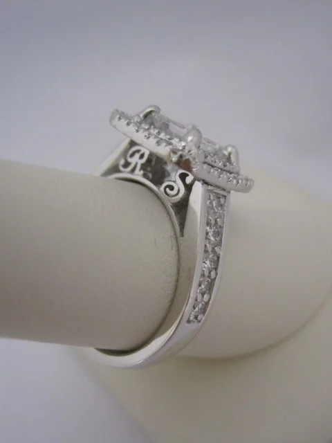 Engagement ring with Initials