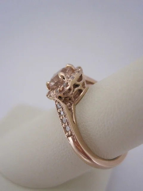 Rose Gold Diamond Engagement Ring