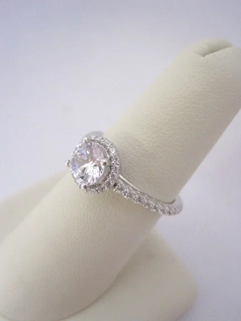 Halo Diamond Engagement Ring