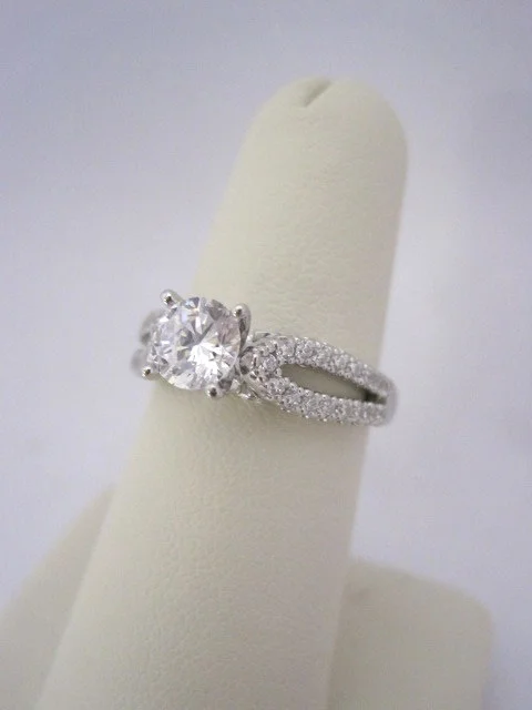 Diamond Engagement Ring with Open Shank
