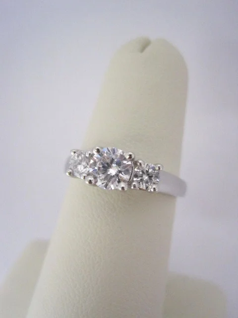 Diamond Three Stone Engagement Ring