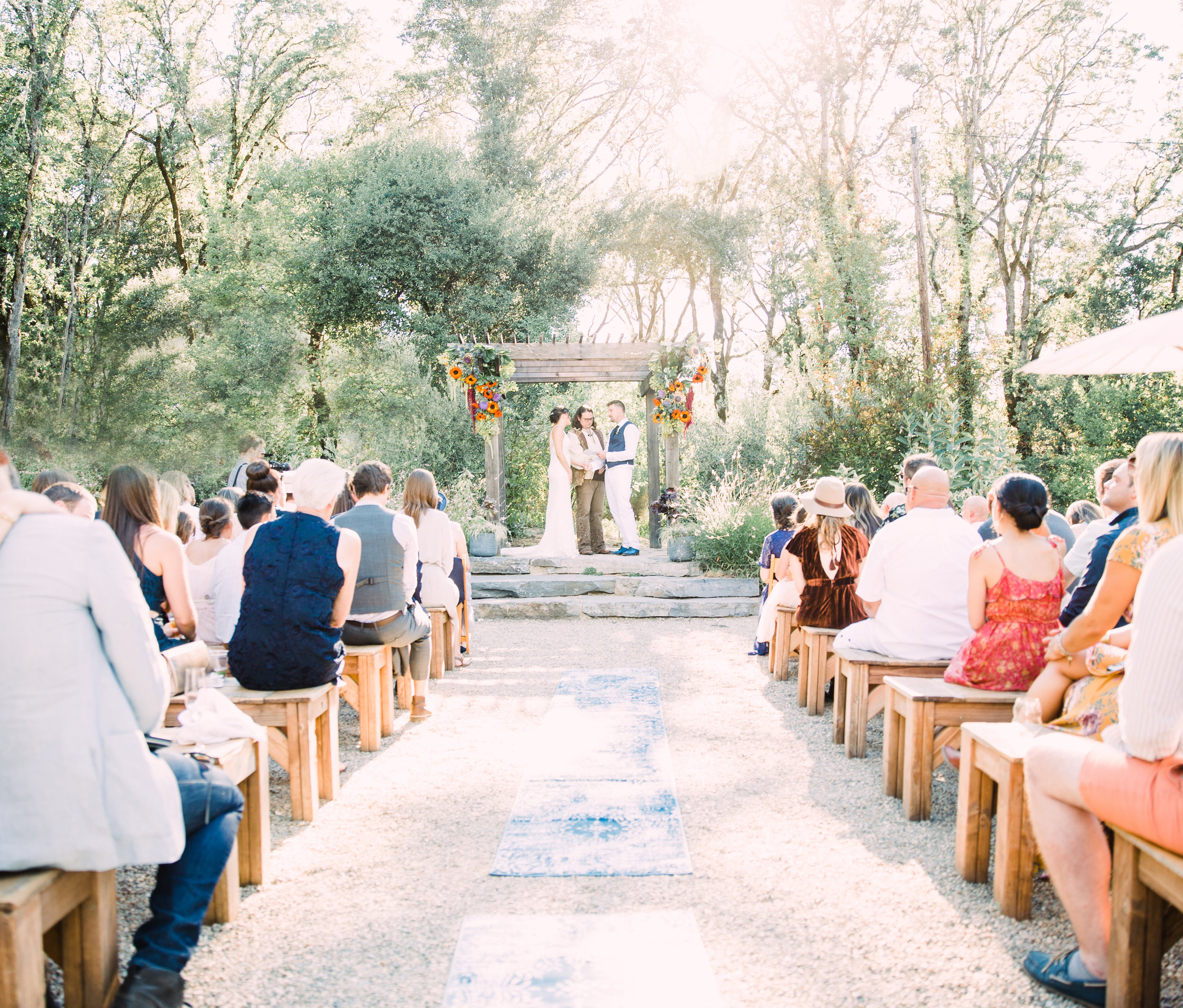 Epic wedding in Mendocino County with fairytale forest vibes