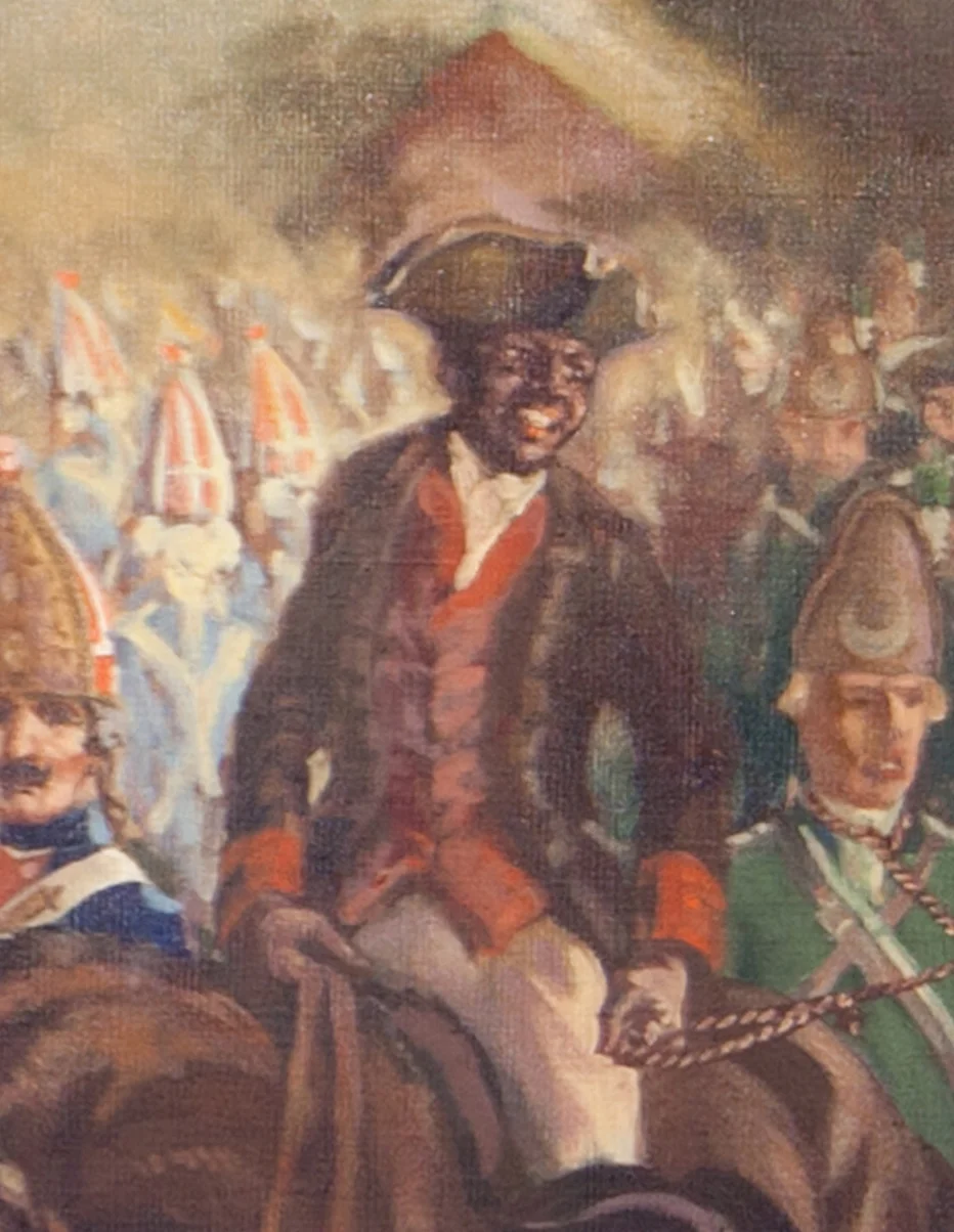 Leroy Williams - Prisoners Taken at the Battle of Bennington (detail) August 16, 1777 Oil on canvas, 72 x 144 inches Painted for the Museum in conjunction with the WPA Collection of Bennington Museum