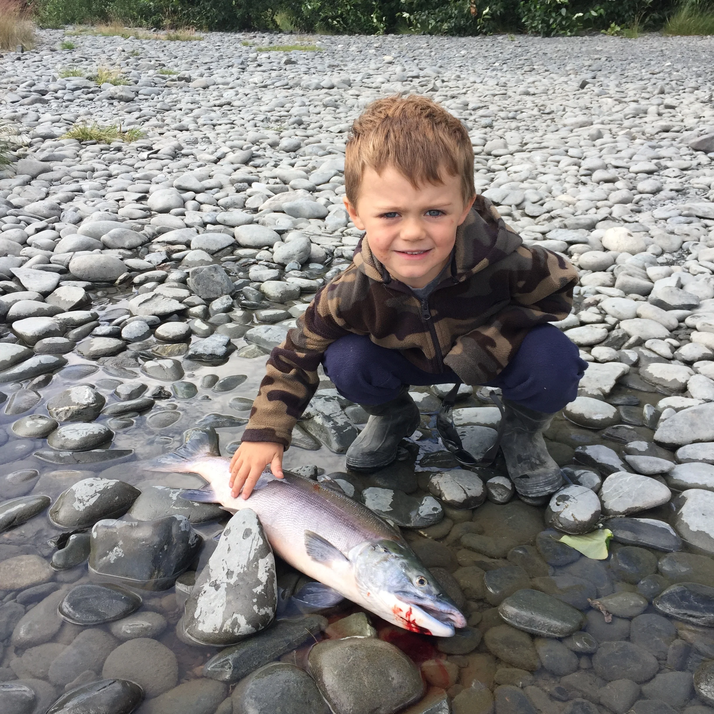 Wolfgang and his second run Kenai River sockeye salmon!