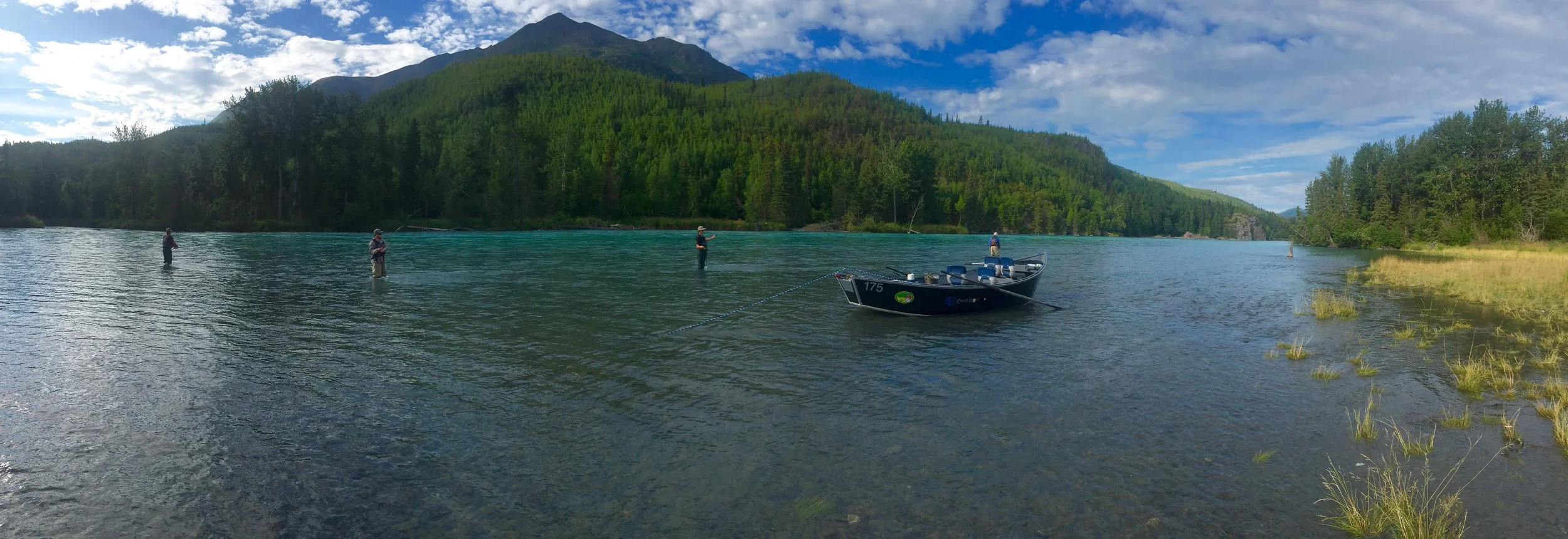 Get out of the boat and spread out. The way your Alaskan fishing trip should be!