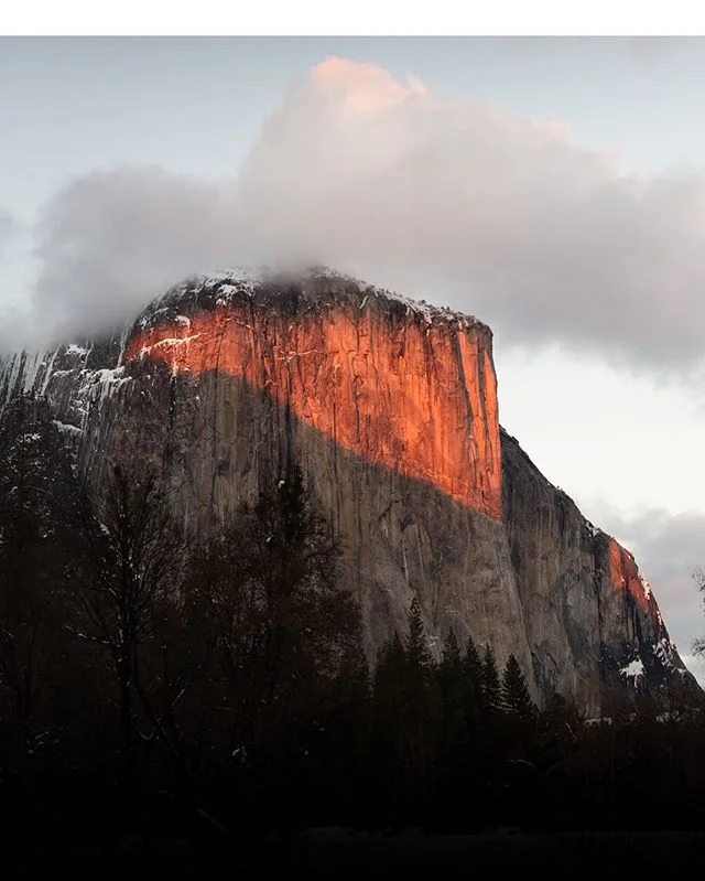 El Cap. The rock formation to end all rock formations. ⁣
I shot this photo last winter in Yosemite when @fruppi and I were hunting for the mysterious firefall. ⁣
More photos from that trip coming soon.