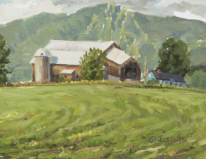 Bragg Hill, oil on canvas board, 8 x 10, $400 framed