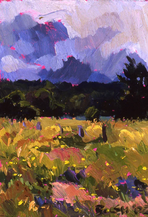 Pensive Day, oil on panel, 7 x 5, SOLD