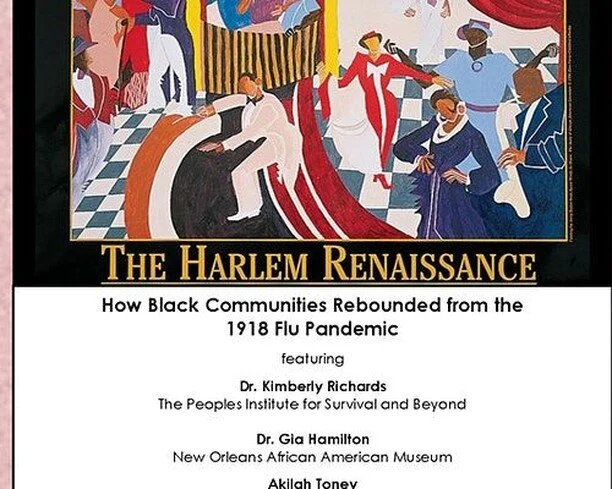 Happy Juneteenth! Tonight at 6:08pm CST, check out 
The Harlem Renaissance: How Black Communities Rebounded from the 1918 Flu Pandemic | Featuring DG's own Akilah Toney, Dr. Kimberley Richards, and Dr. Gia Hamilton. Its FREE and open to the public. R