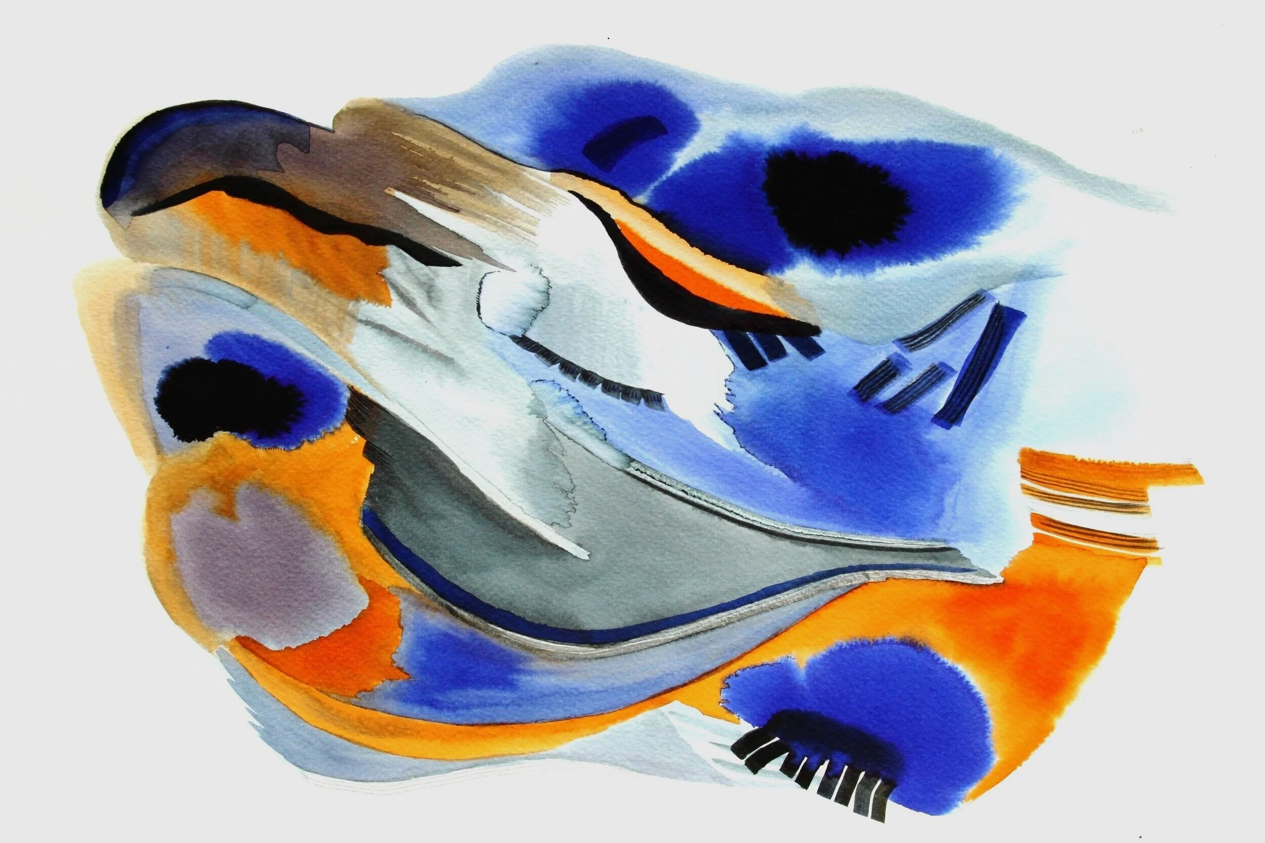  FLOW INK   The Ink lives it's own life on paper by creating patterns with marine and terrestrial shapes 