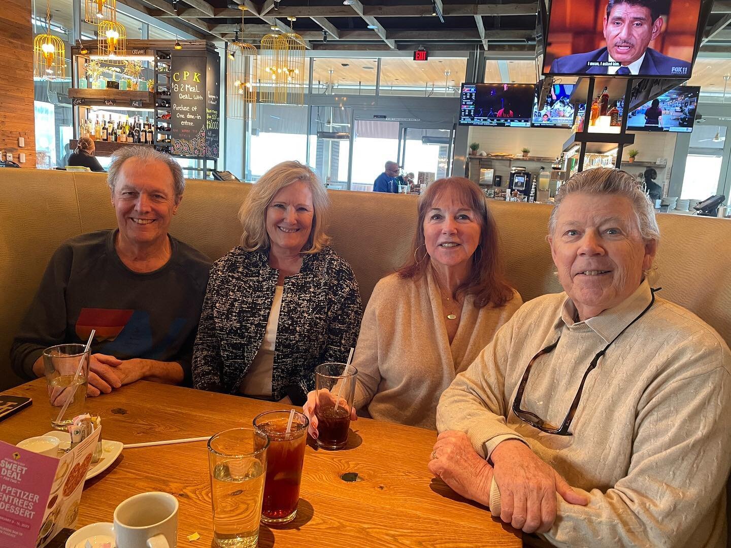 Friends since the 80s, finally lunching post-pandemic. It won&rsquo;t be three years till our next meal. Fritz &amp; Janis. #isuzu bonds.😊