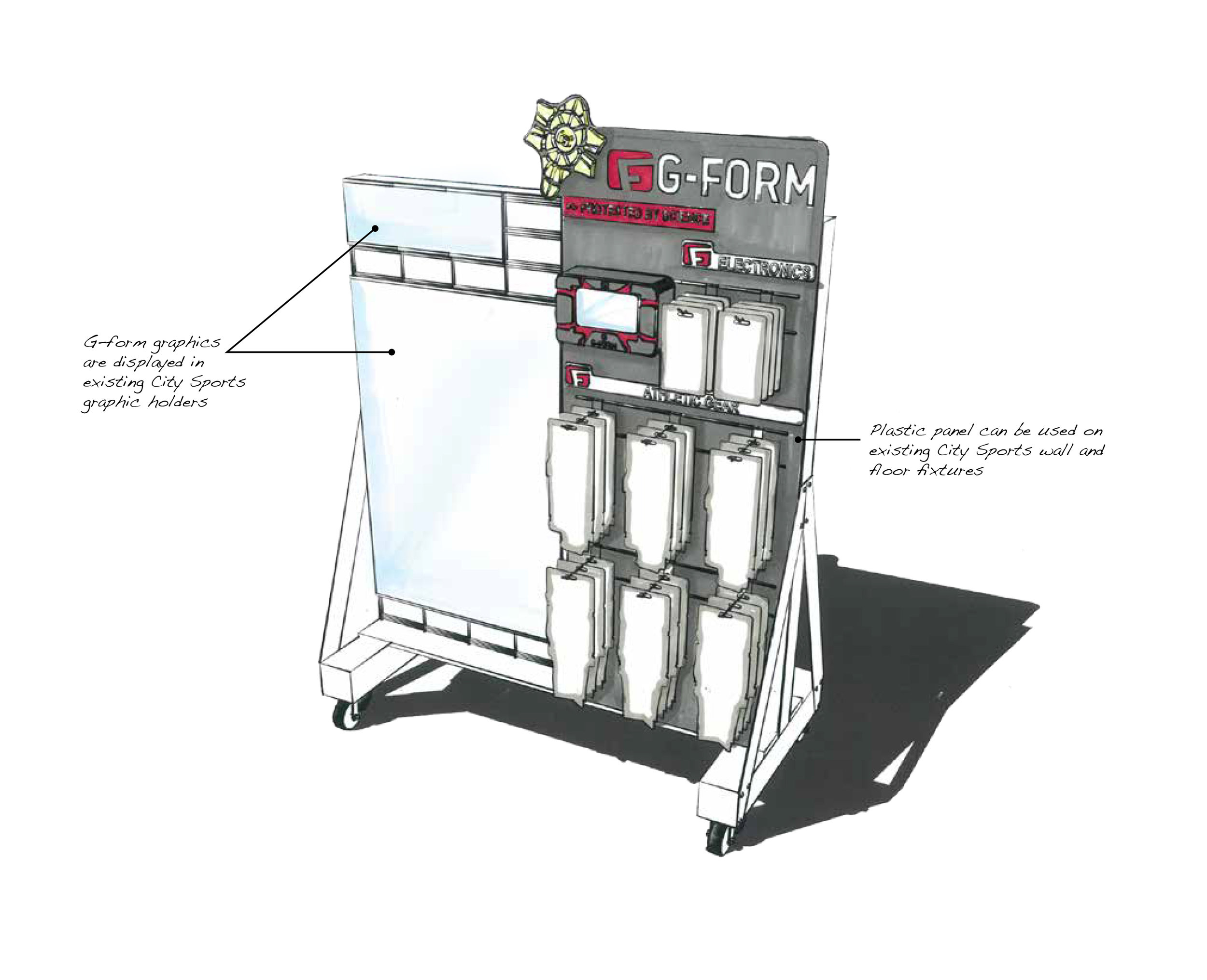 Floor Rack Display