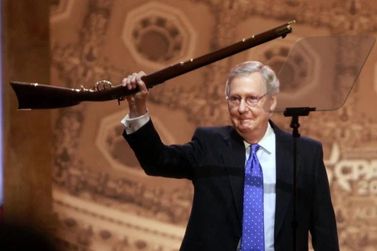 The most phallic thing Mitch McConnell has raised in decades.