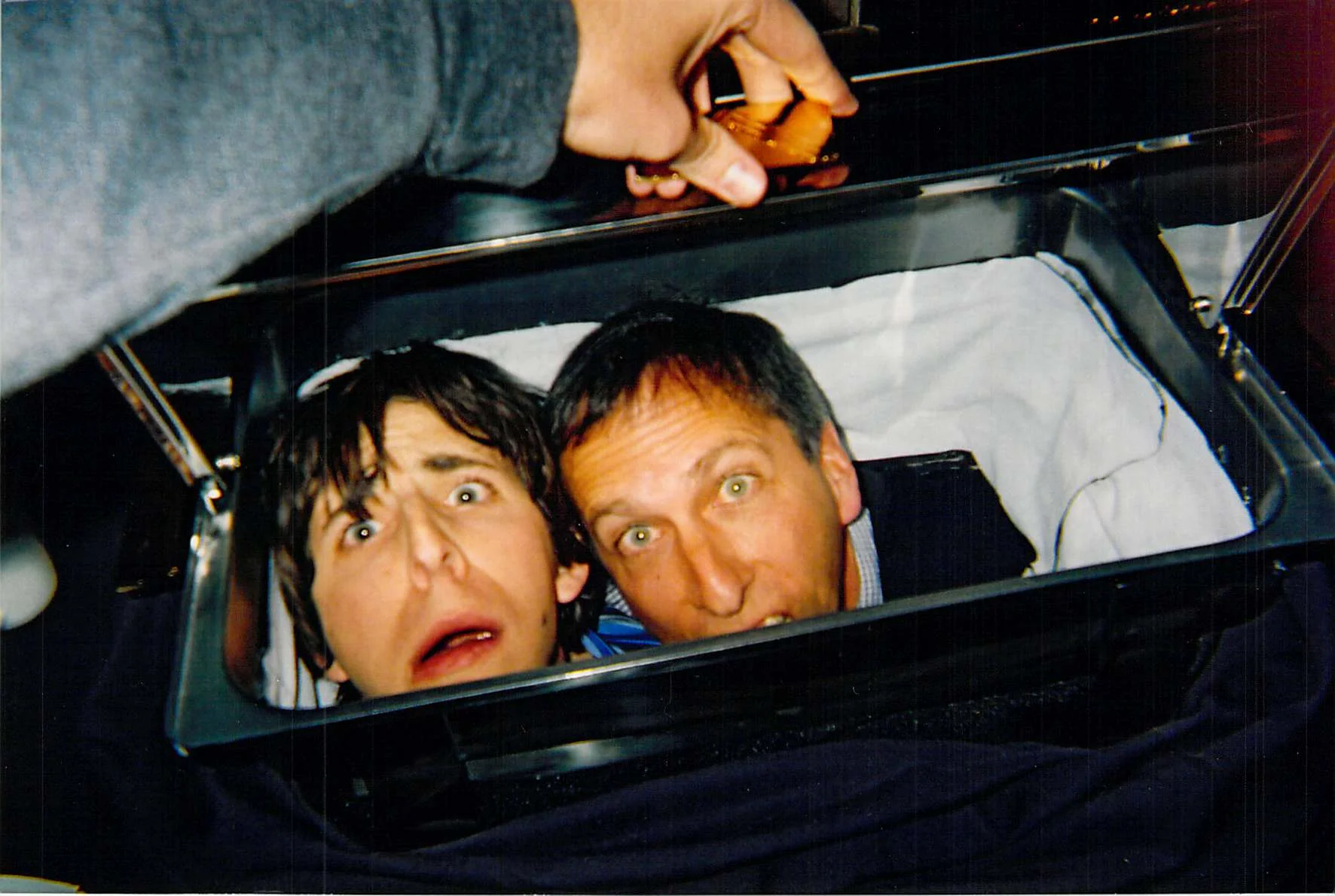 "On the menu tonight: human heads!" The author and his father hide under an empty buffet chafer to the surprise of the other guests at an exclusive Las Vegas party. It was all the old man's idea.