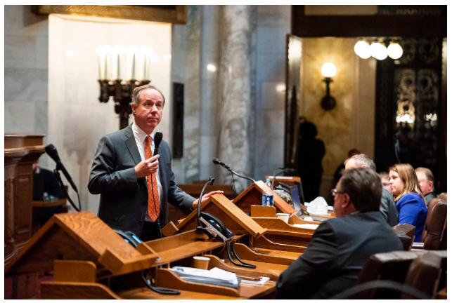 Robin Vos, Republican speaker of the Assembly and Tim Conway impersonator.