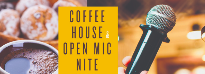 Sober people after a church service enjoy quality stand-up comedy from amateurs.