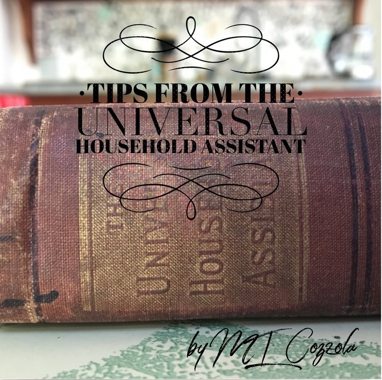 Tips from the Universal Household Assistant | Lungs—to protect from dust.—