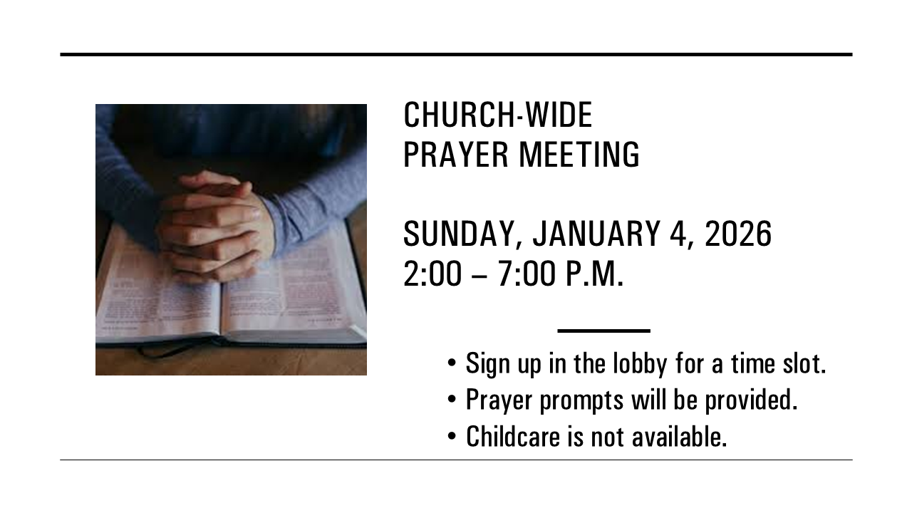 Church-wide Prayer Meeting