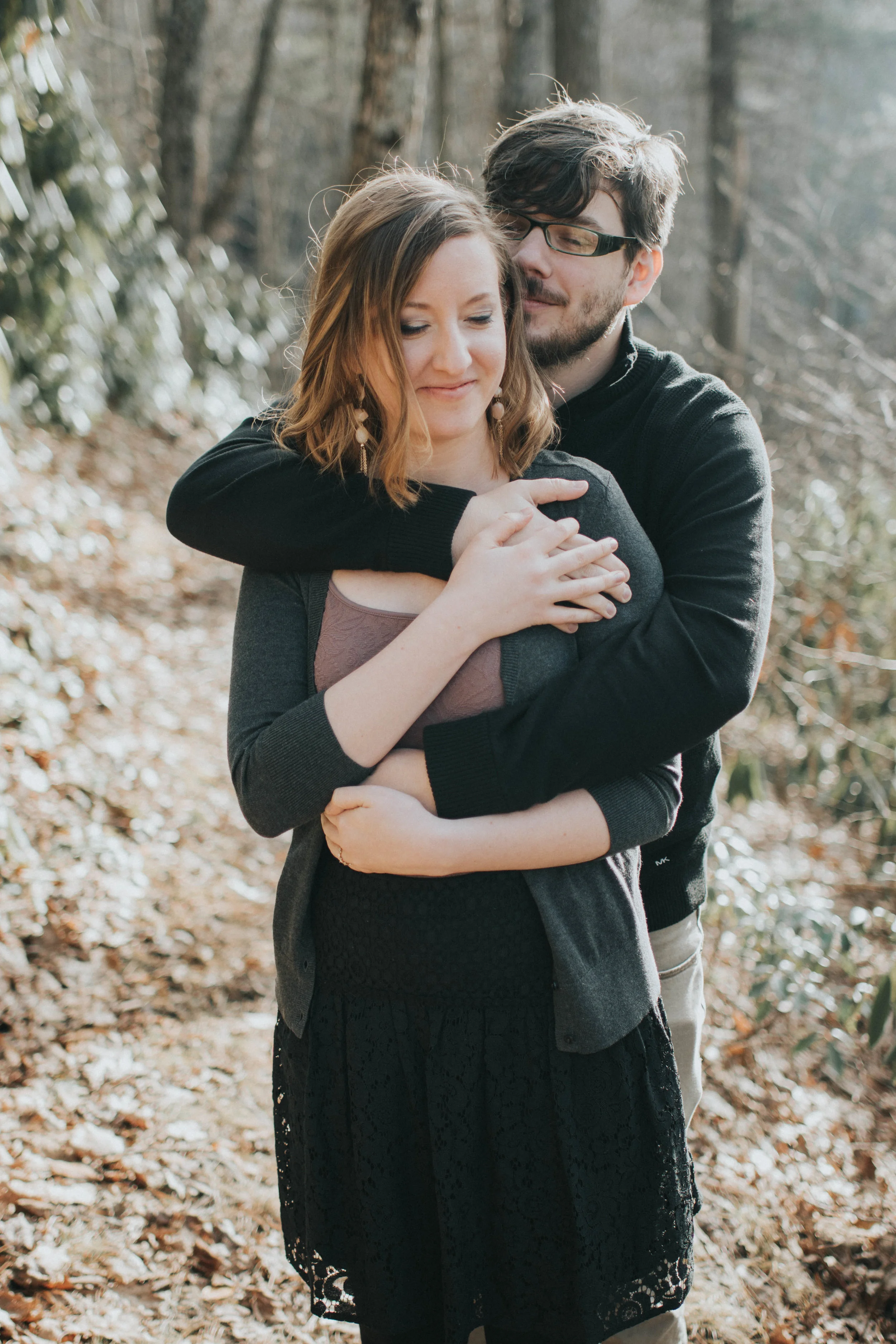 Adventure Engagement Session at Beauty Spot in Kingsport, Tennessee