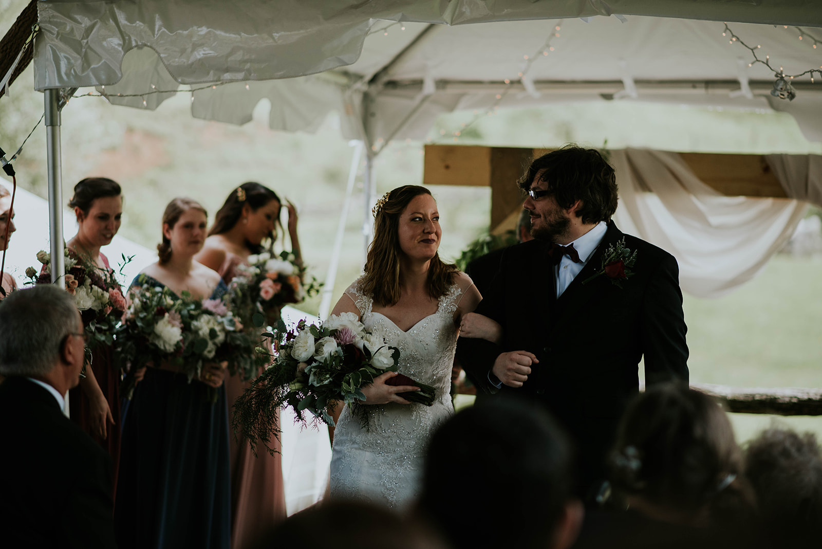 Intimate Mountain Wedding at White Fence Farm in Trade, TN