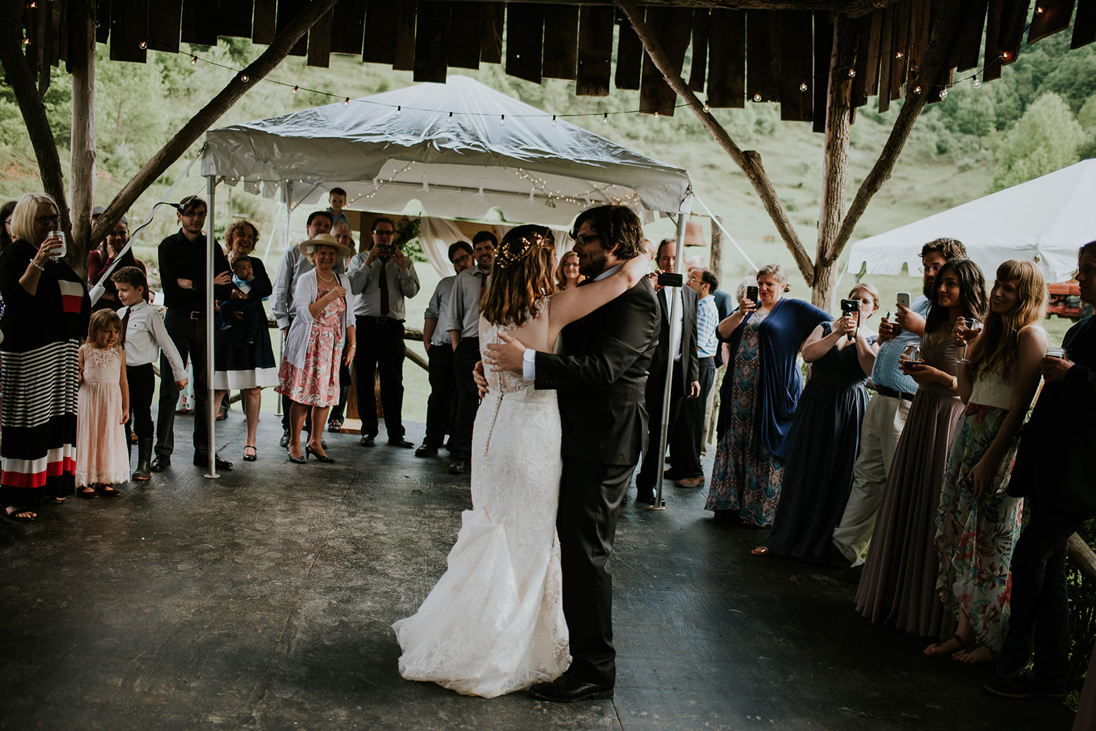 Intimate Mountain Wedding at White Fence Farm in Trade, TN