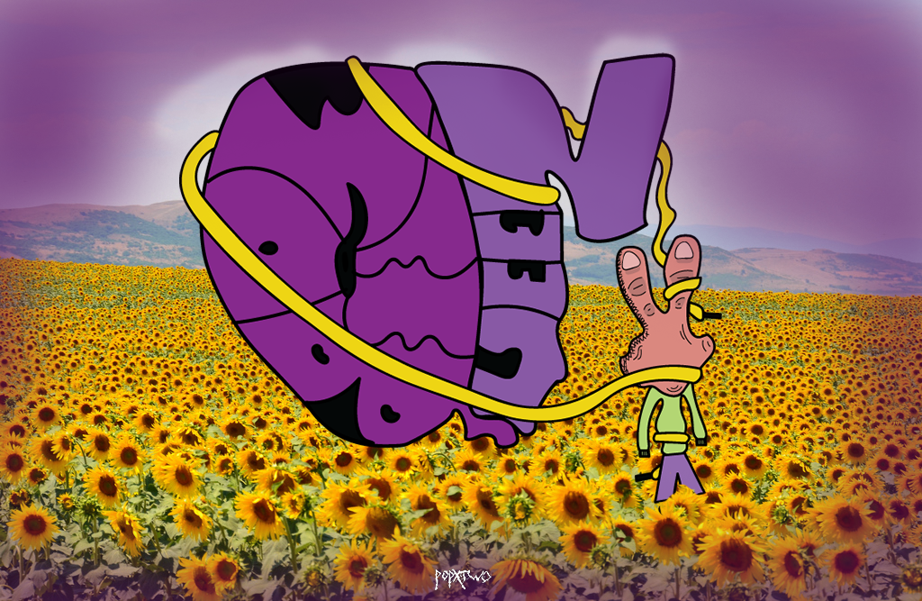 POP! in a Field of Sunflowers/Queen Dweeb, 2016