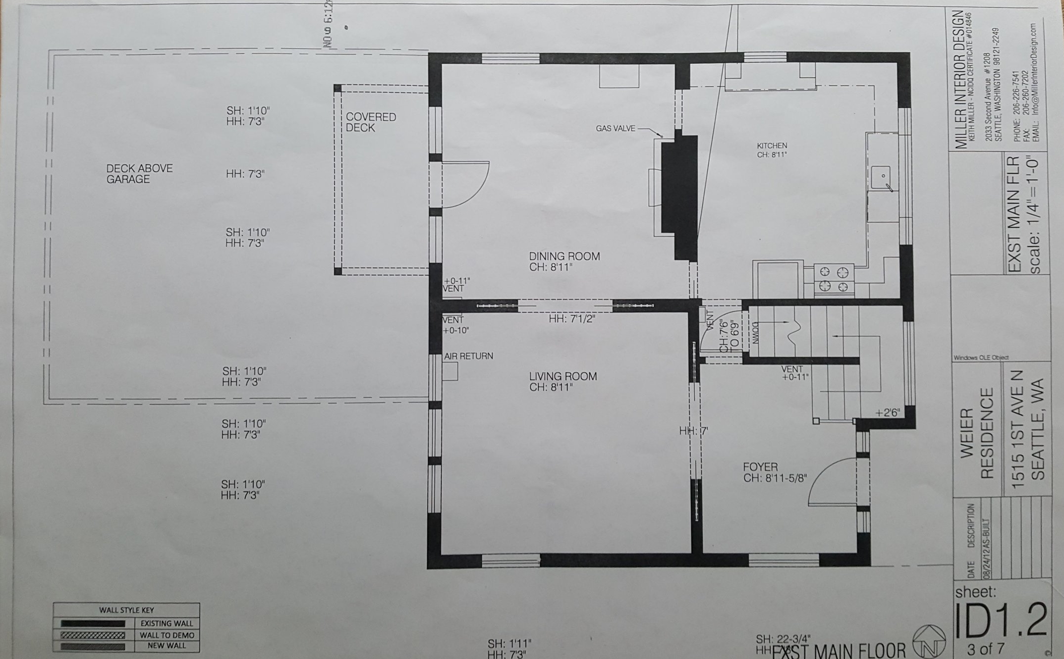  Existing Main Floor Plan