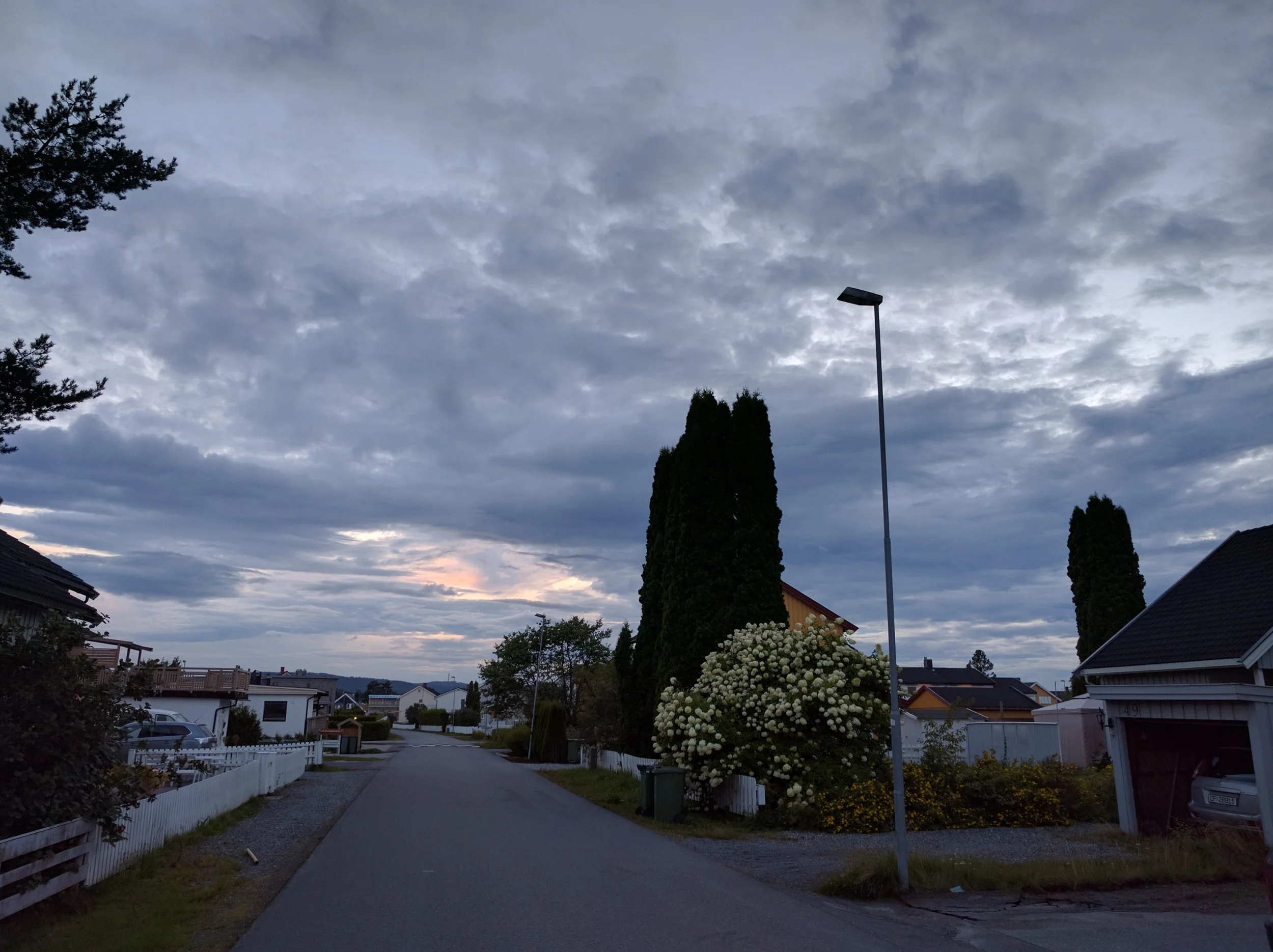 The sky at 8:41 PM on August 5th, 7 minutes after sunset.