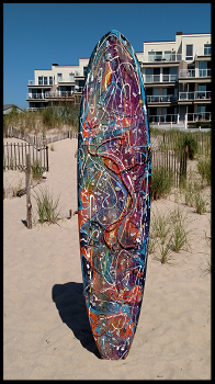 SeaGlass #95 #artonasurfboard "Confidence"