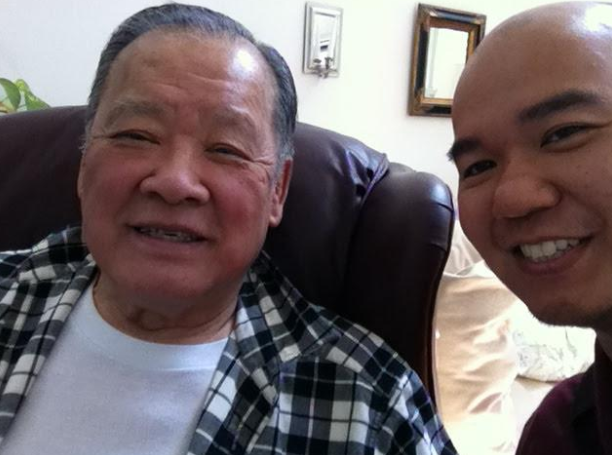 Dr. Wong and me at his Illinois home in 2013