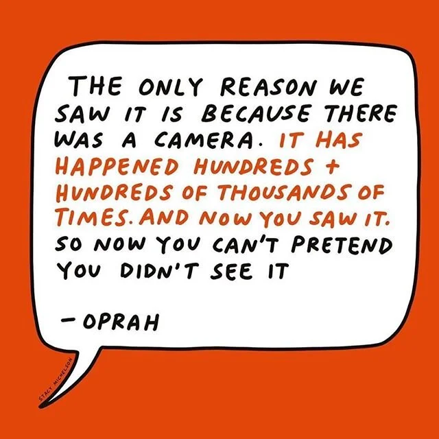 Stay vigilant. Keep fighting. 
Words by @oprah, art by @stacymichelson 
#blacklivesmatter #endracism