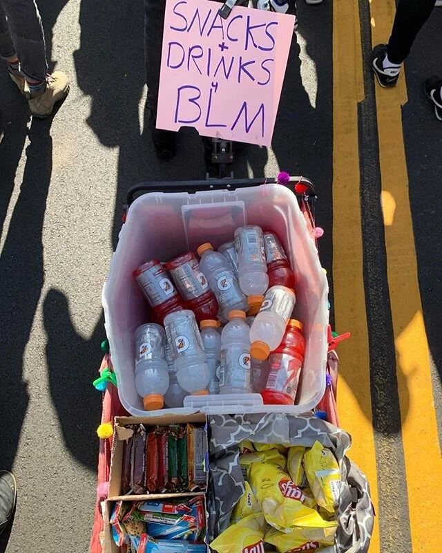 We&rsquo;re out hydrating at the Hollywood @blmlosangeles Protest! I can&rsquo;t express how energized and touched I am by the support for our action  hydration station. Every dollar helps so much and brings so many smiles. 🖤 #blacklivesmatter