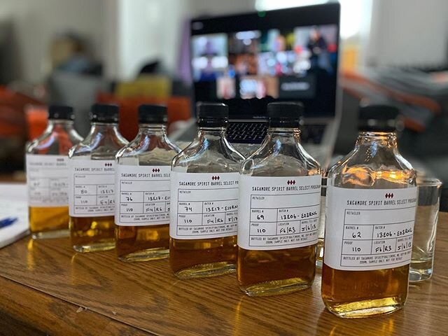 What a fantastic afternoon spent with the crew at @sagamorespirit !! Thanks for including us on your very first Barrel Select Zoom Tasting! We loved working with your team! Stay tuned to see which bottles our officers selected and to find the bottles