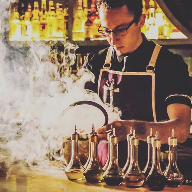 This is one of our bartenders, Mark Mentzel! (@mentzel_cocktails) Mark &ldquo;used to be a potter before I started bartending.  Having all this time on my hands I&rsquo;ve been repairing some broken pieces using the kintsugi technique.&rdquo; Before 
