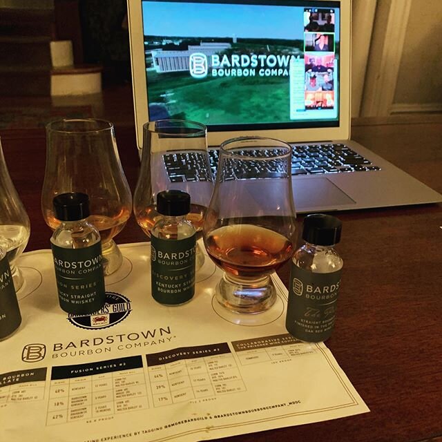 Virtual Tasting with @bardstownbourboncompany #bourbon #virtualtasting #bourbonwhiskey