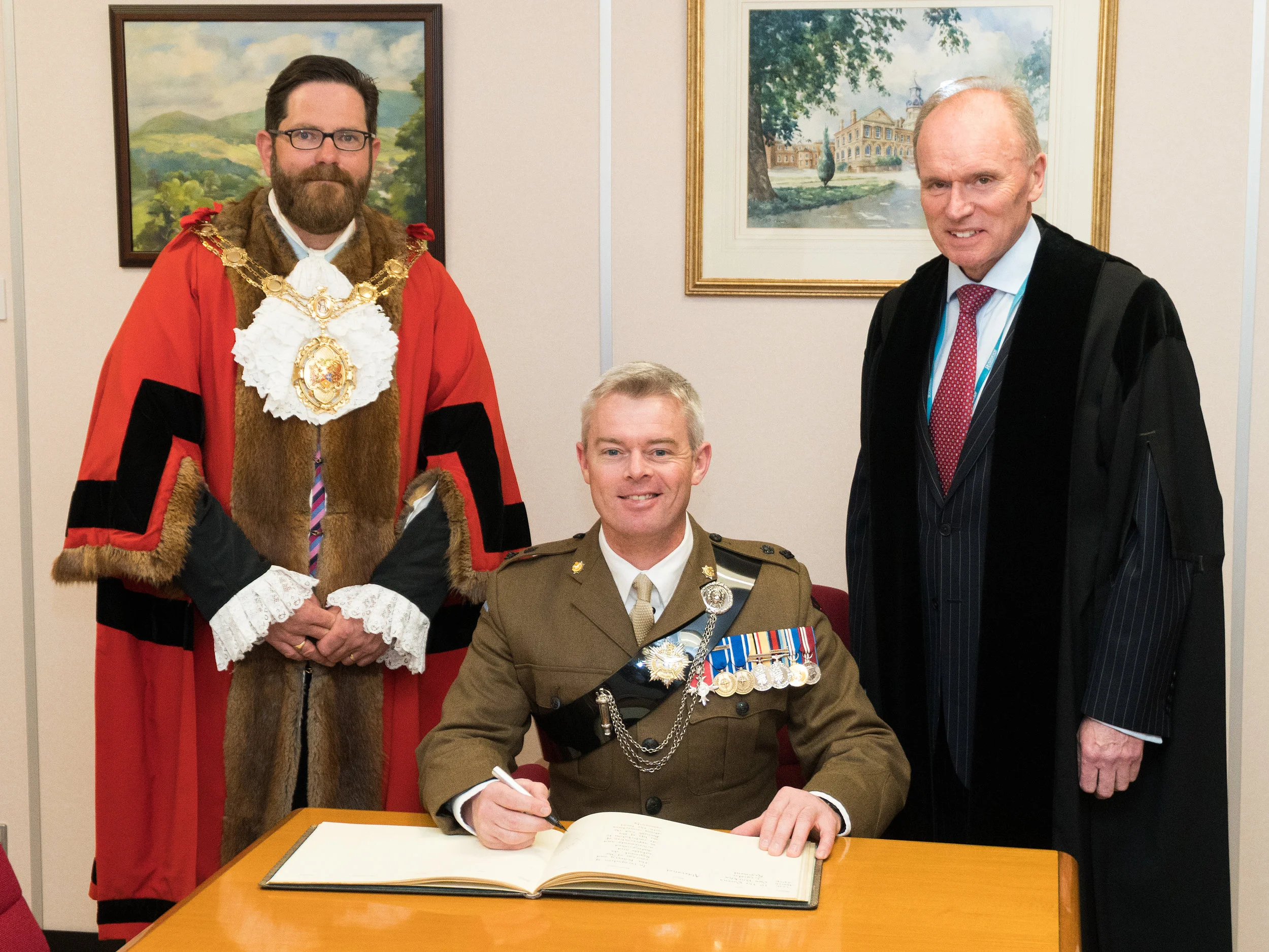 The Queen’s Own Gurkha Logistic Regiment accepts the Freedom of Rushmoor Council.