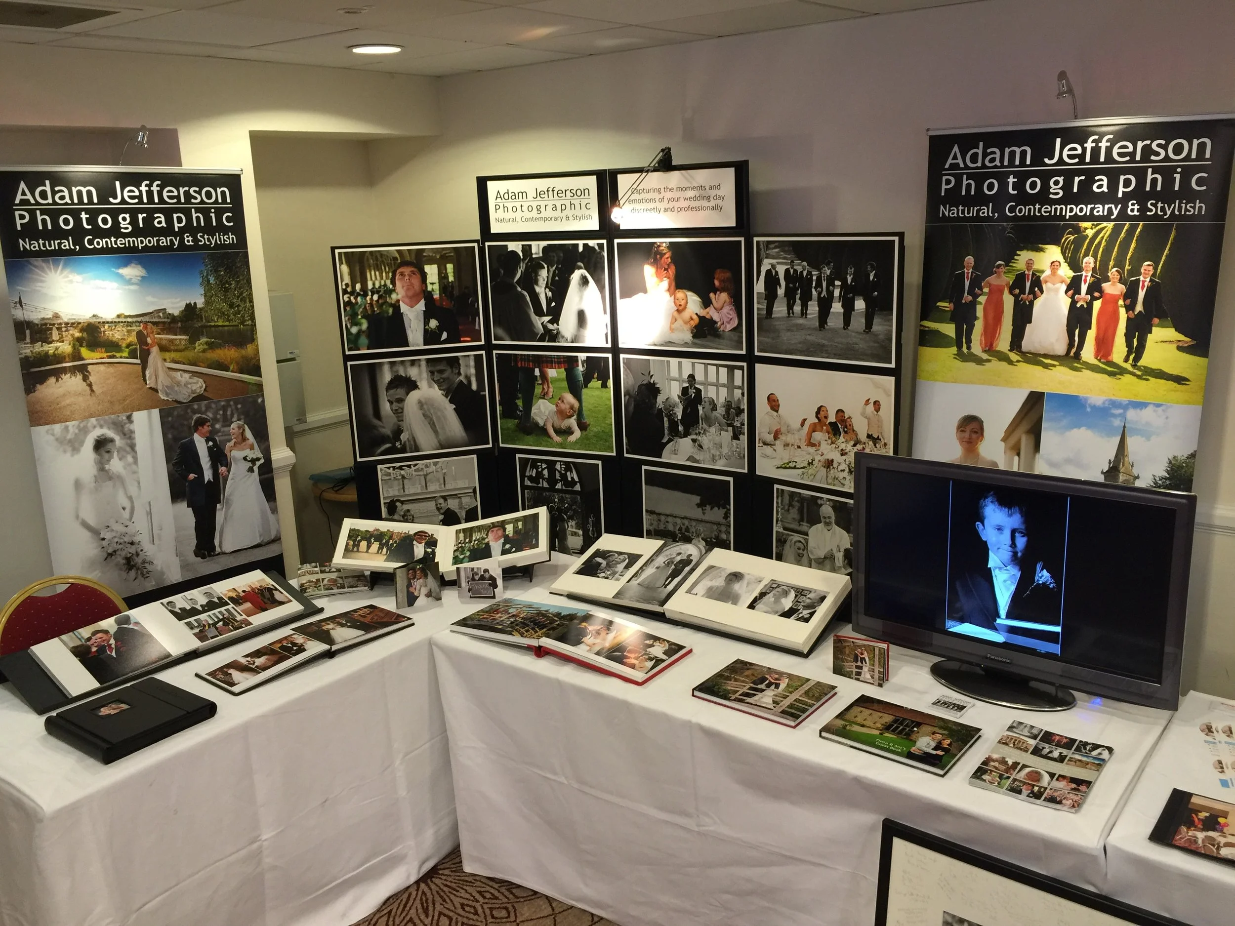 Our display at the wedding fair today