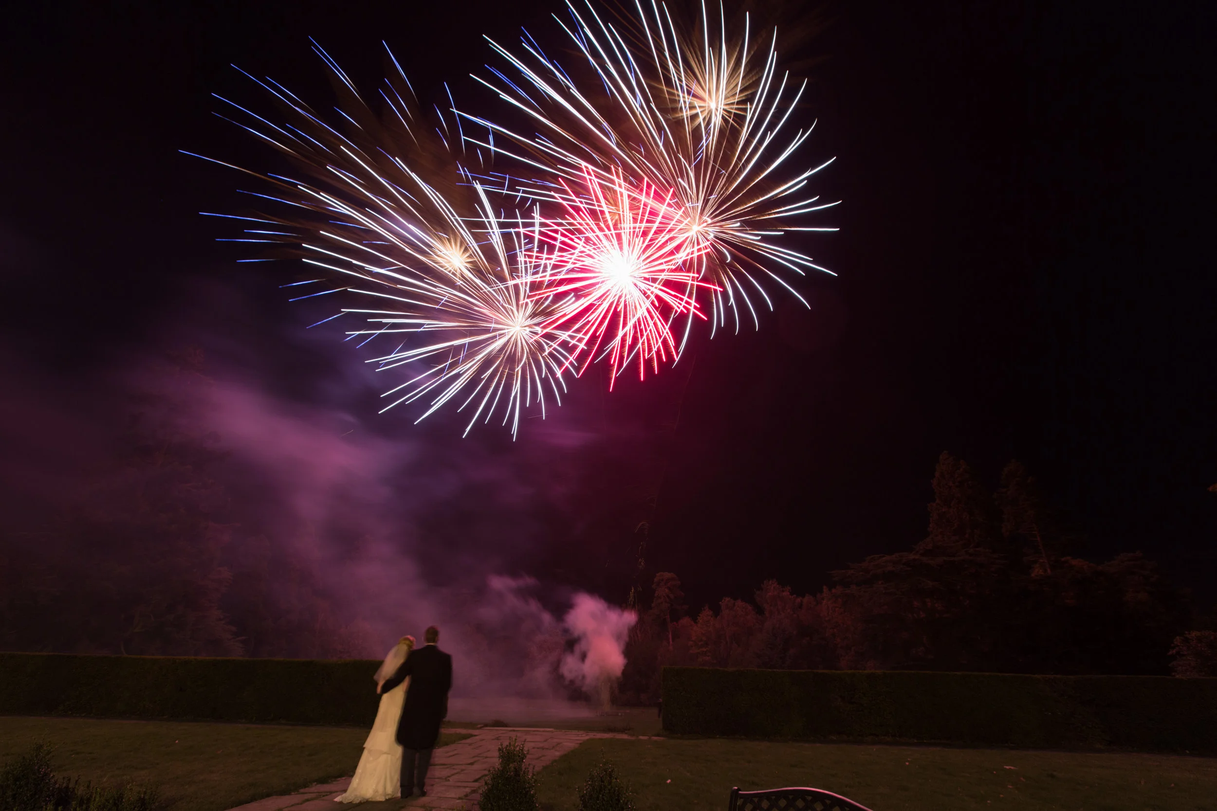 Fireworks are an option to highlight the party in the evening.