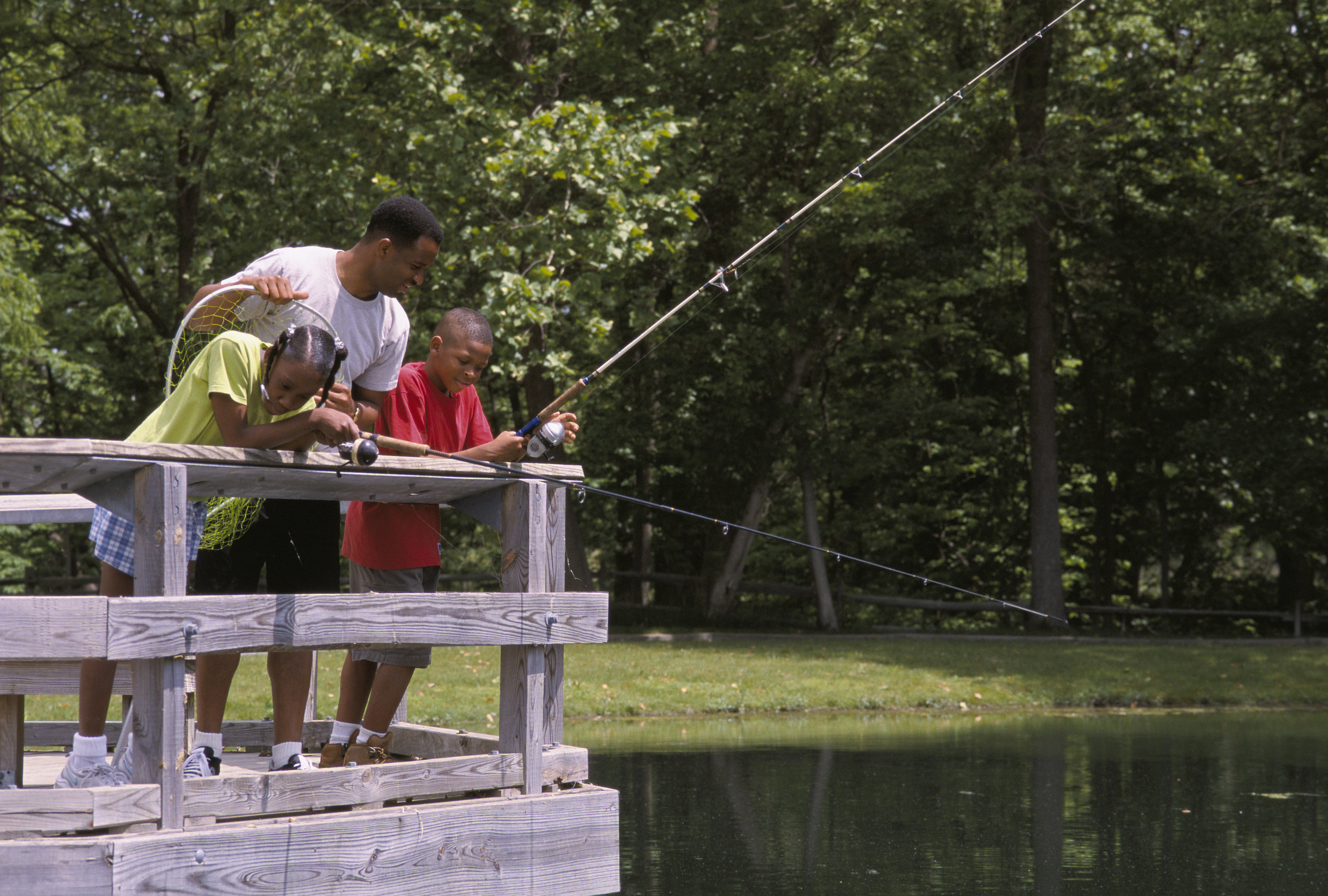 Family fishing