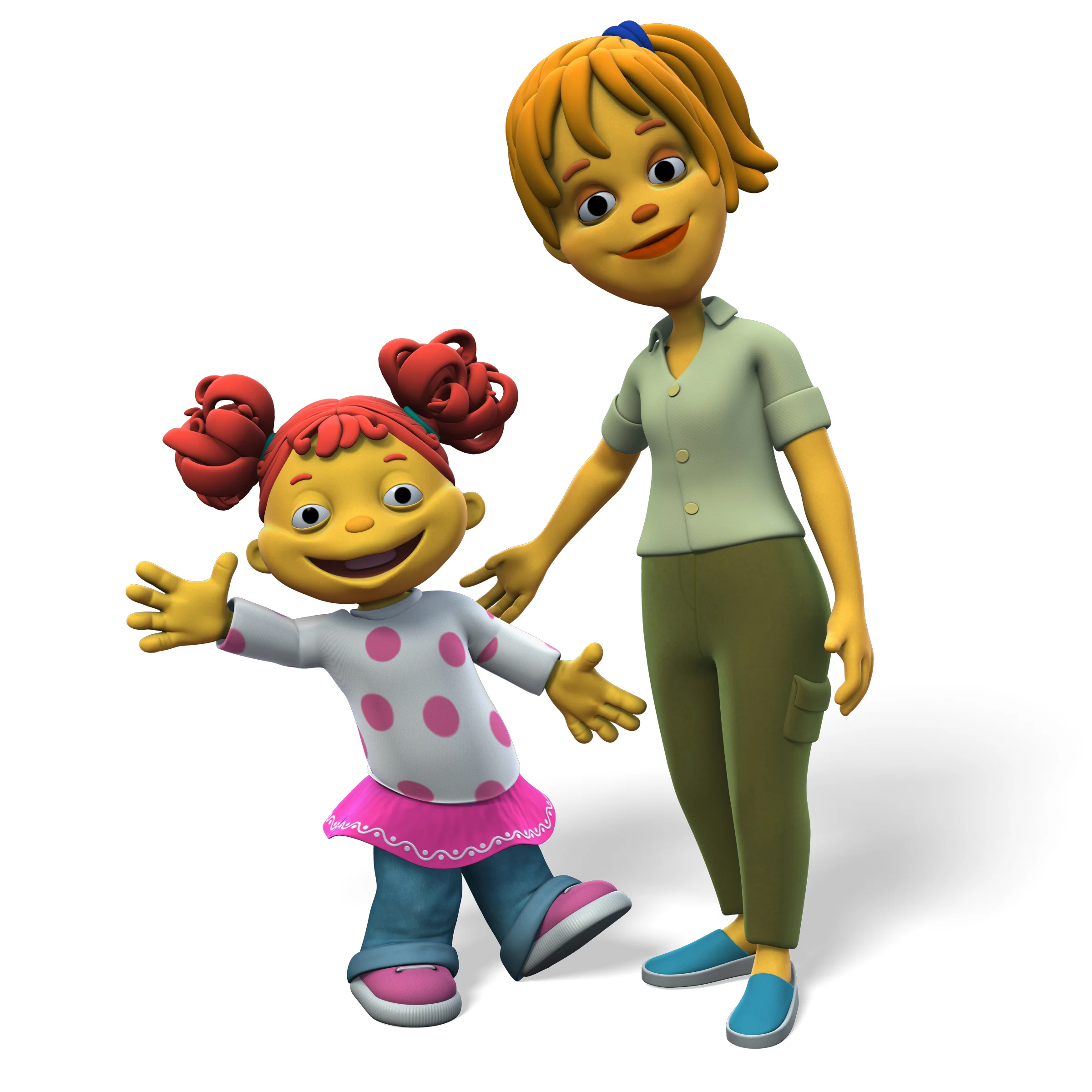 Gabriela and her mom, Dr. Cordova, from Sid the Science Kid