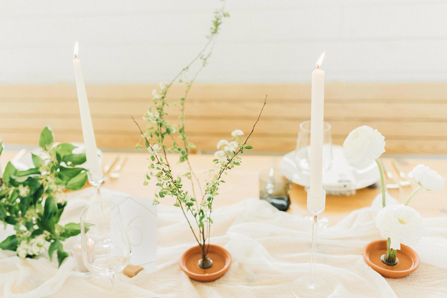 Table greenery by Color Theory Collective
