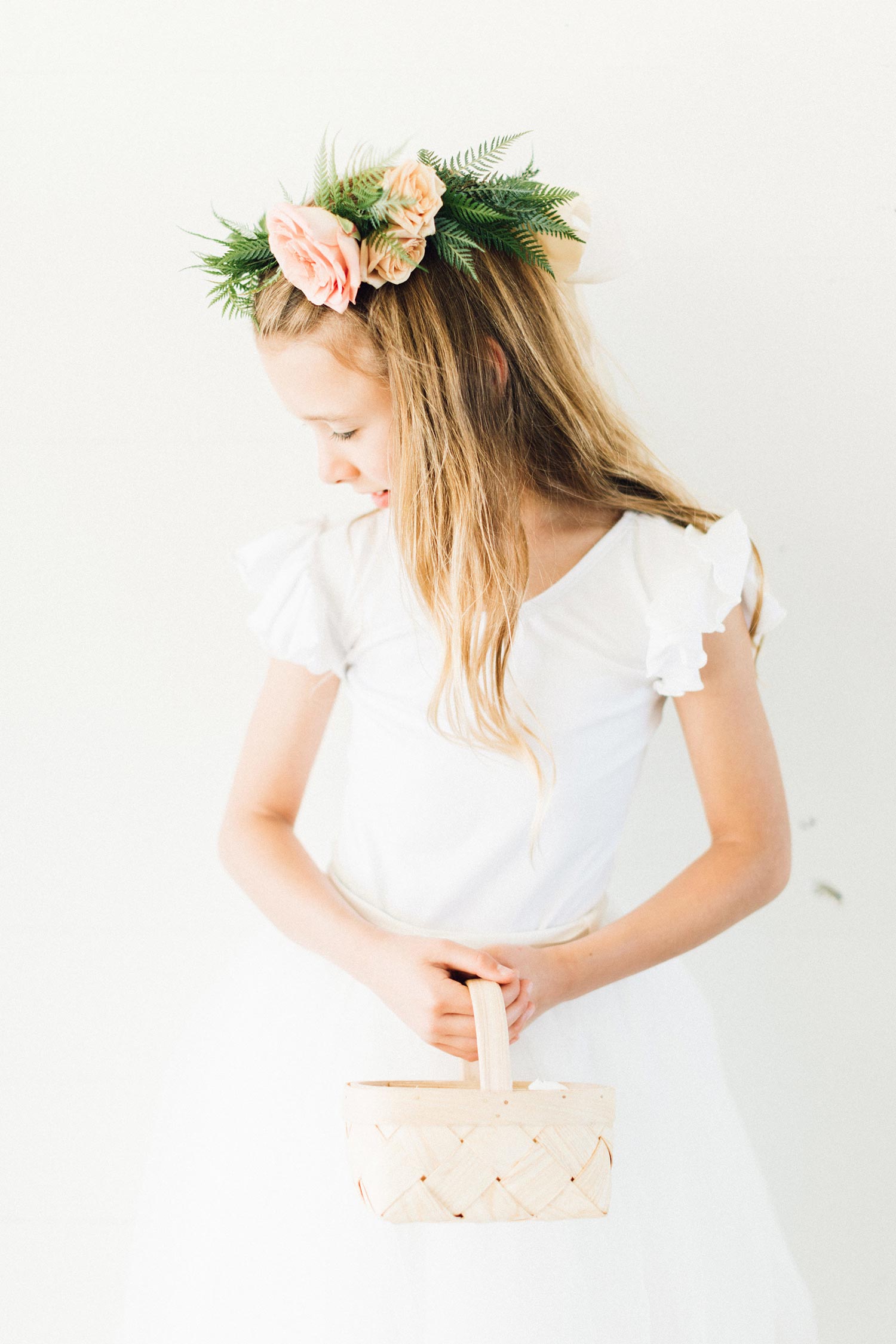Floral halo designed by Color Theory Collective