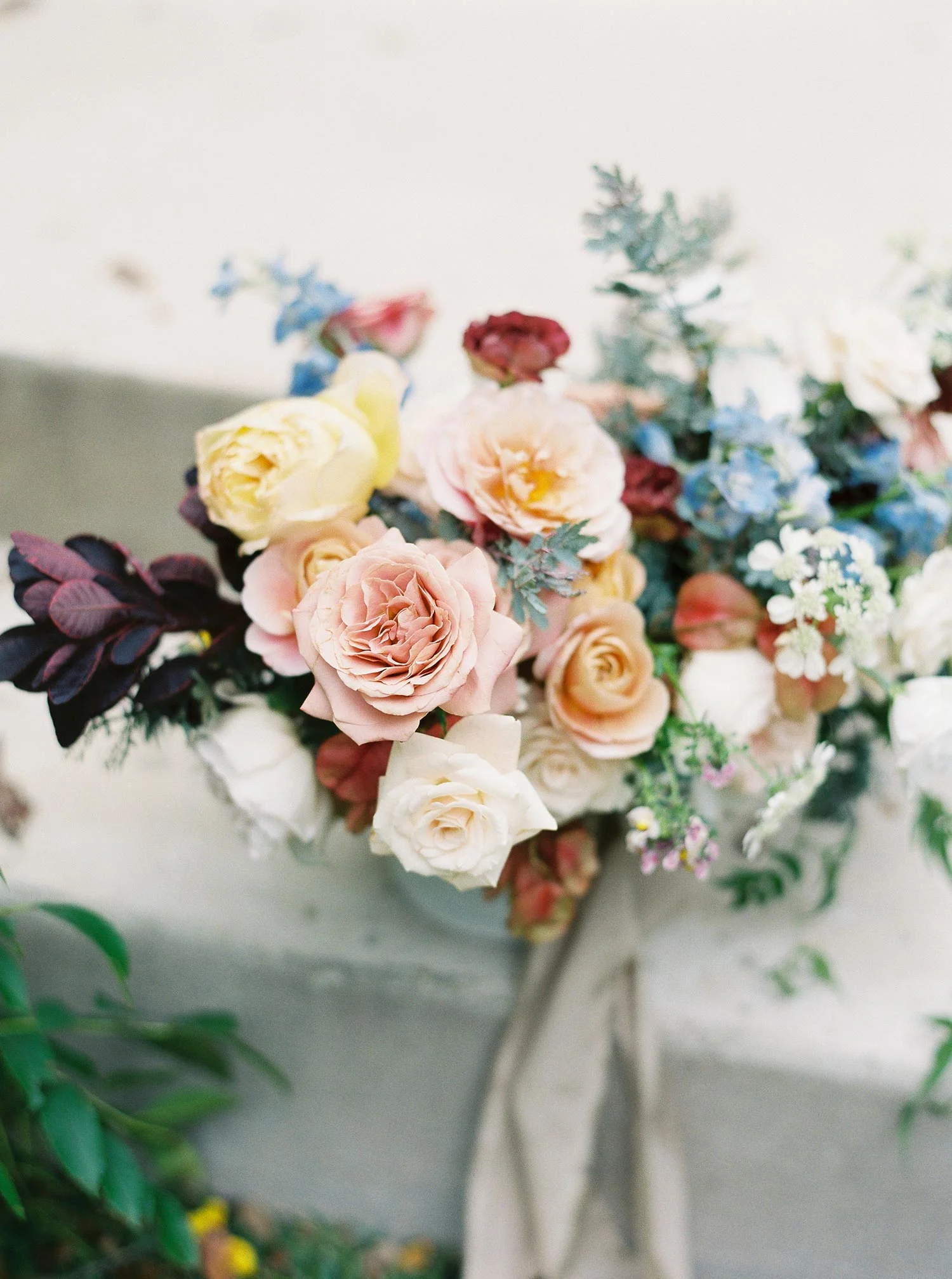 Lush bridal bouquet by Color Theory Collective