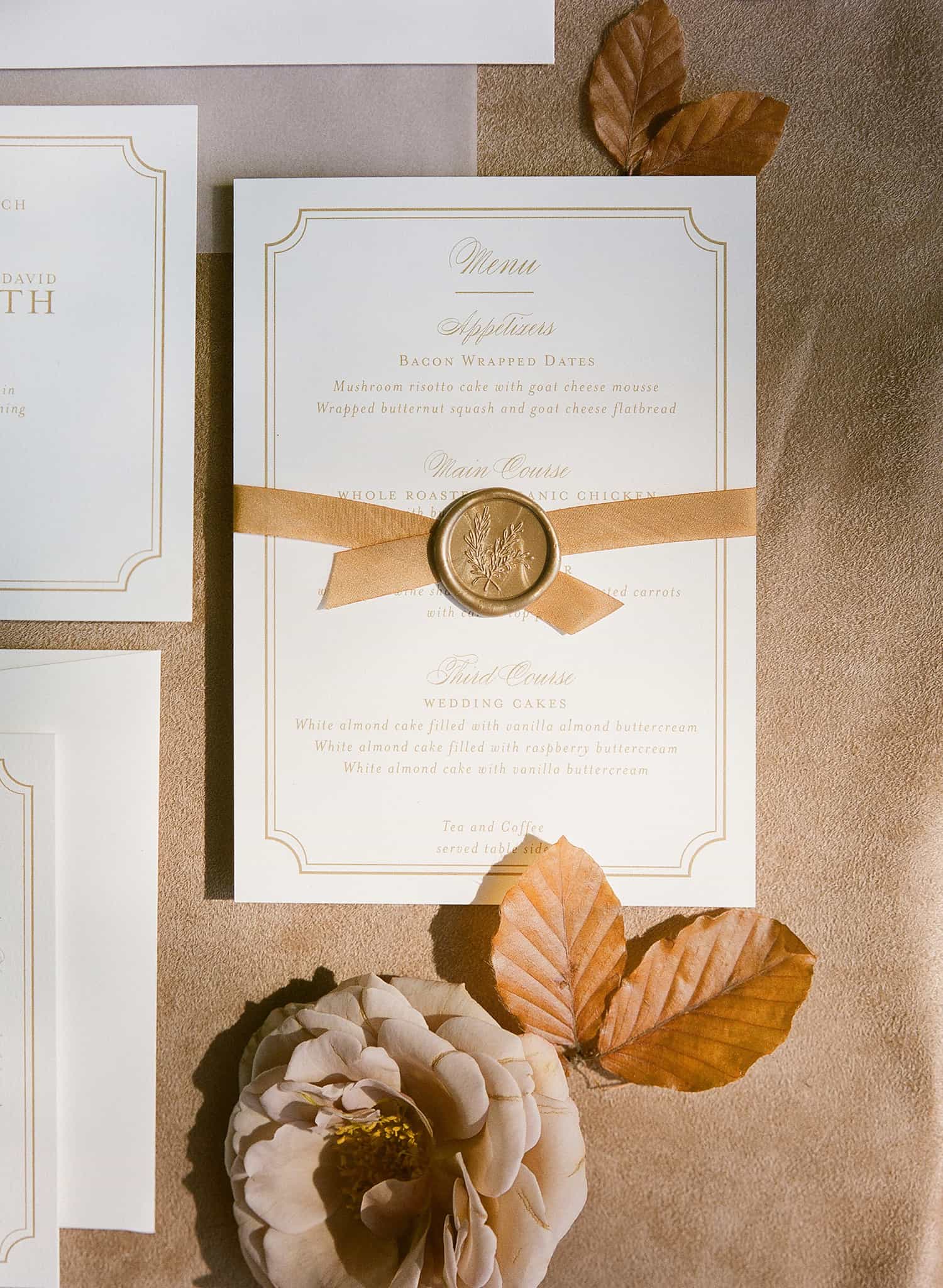 Invitations with flowers by Color Theory Collective
